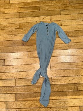 Baby Unisex Lou Lou & Company ribbed long sleeve gown sleep